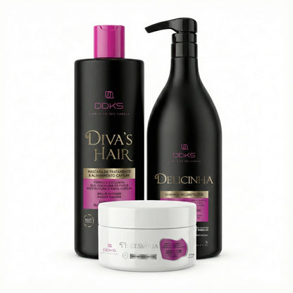 Kit Básico - Shampoo + Progressiva + brinde necessária