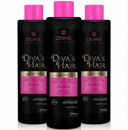 Kit 3 Progressivas Diva’s Hair + Brinde Necessária