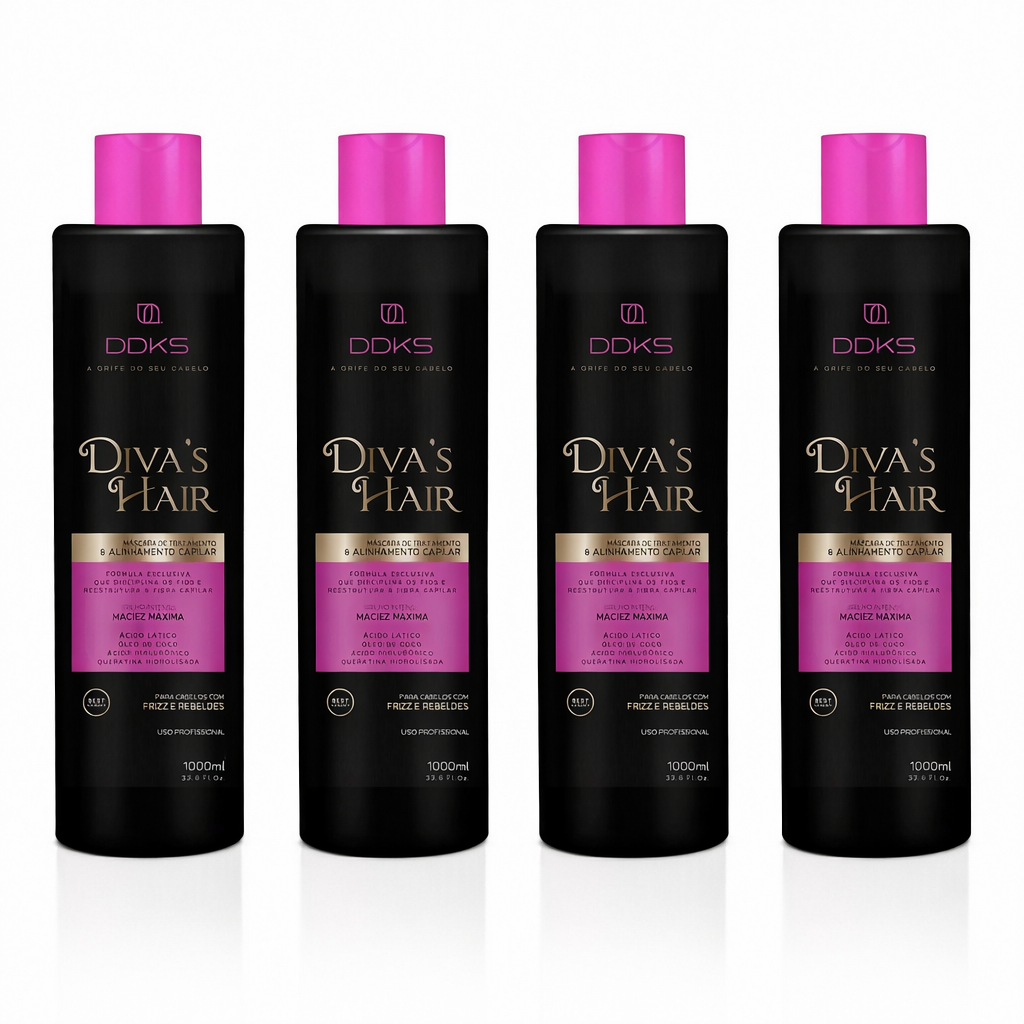 Kit 4 Progressivas Diva's Hair + Brinde Máscara Top