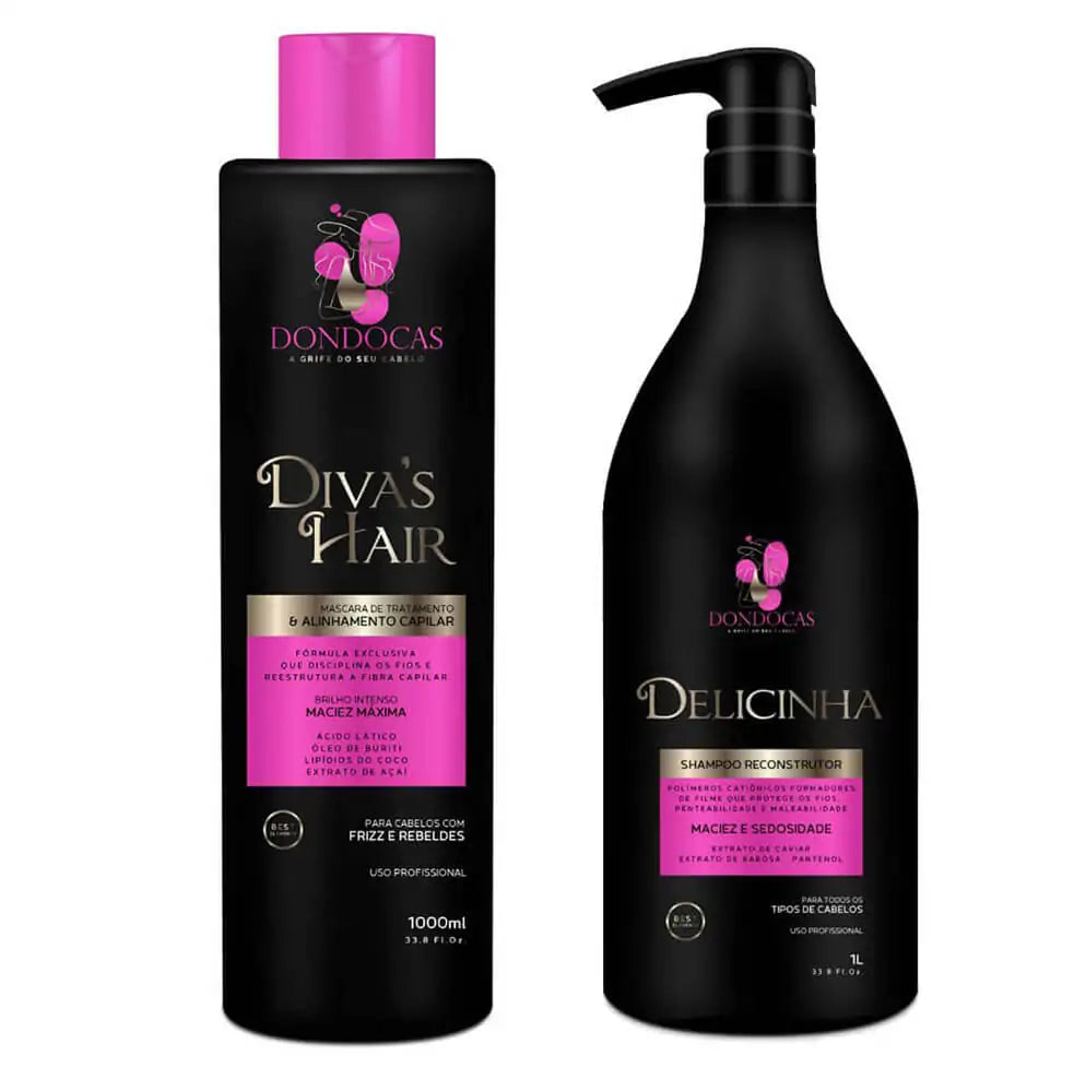 Kit Básico - Shampoo + Progressiva + Brinde Top